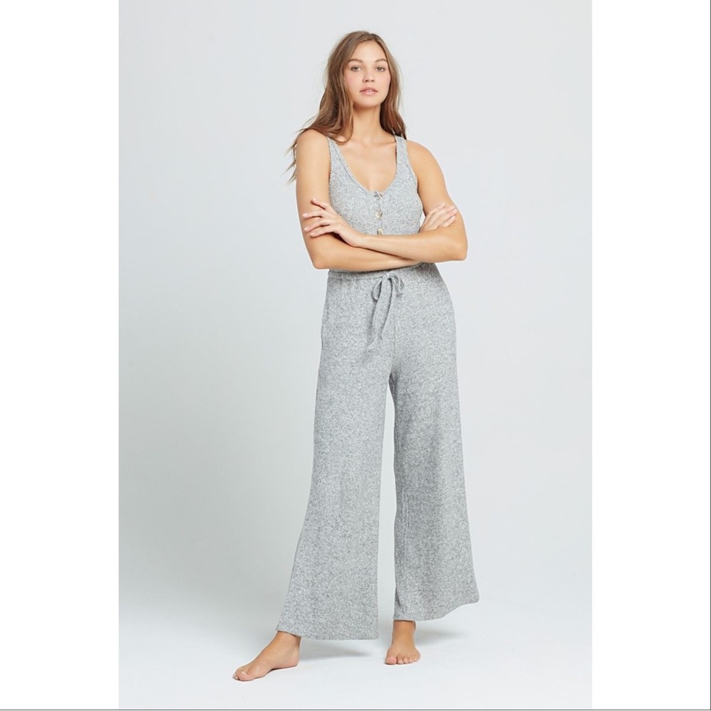L*Space Head In The Clouds Ribbed Jumpsuit